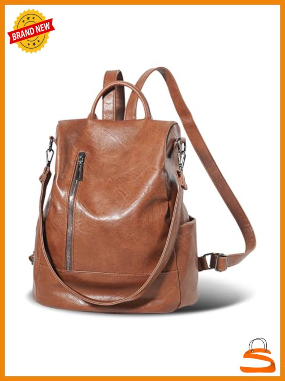 PU Leather Anti-theft Casual Shoulder Bag Fashion Ladies Satchel Backpack